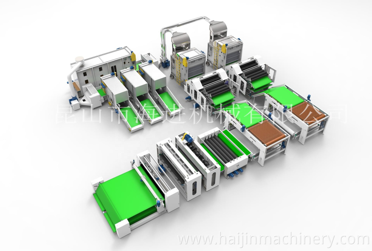 Vertical Cross Lapper production line